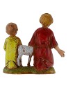 Bambini con agnello serie 10 cm Landi Moranduzzo Mondo Presepi