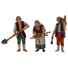 Set 3 statue 10 cm Landi Moranduzzo