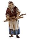 Donna con legna 10 cm Landi Moranduzzo Mondo Presepi
