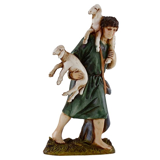 Buen pastor con ovejas 10 cm Landi Moranduzzo Mundo Pesebres