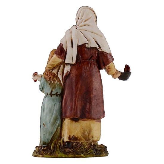 Donna incinta con bambina 10 cm Landi Moranduzzo cost. Storici