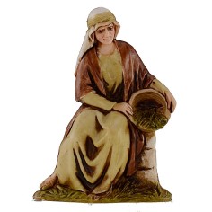 Donna su muretto serie 10 cm Landi Moranduzzo cost. Storici