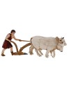 Campesino con arado serie 10 cm Landi Moranduzzo Mundo Pesebres