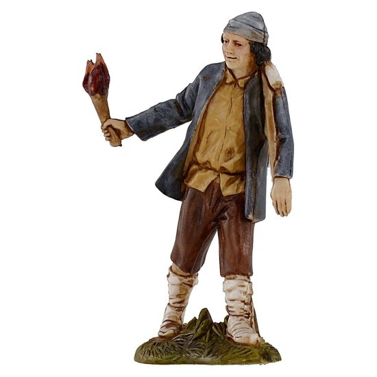 Hombre con antorcha 10 cm Landi Moranduzzo Mundo Pesebres