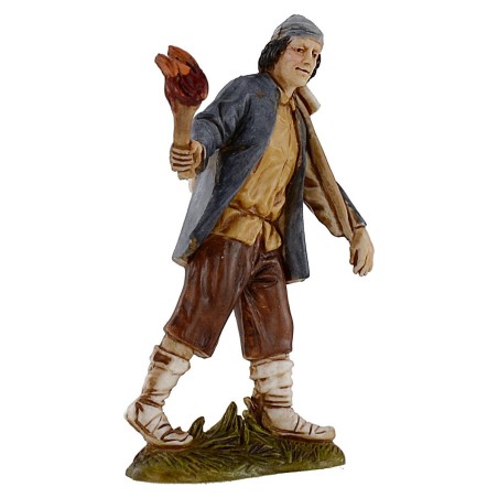 Uomo con fiaccola 10 cm Landi Moranduzzo