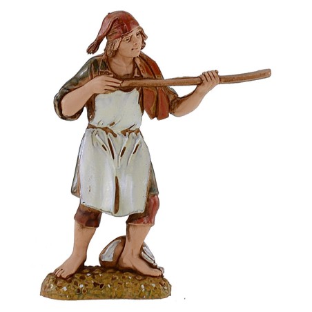 Set 4 statue 10 cm Landi Moranduzzo Mondo Presepi