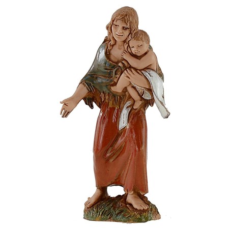 Set 4 statue 10 cm Landi Moranduzzo Mondo Presepi