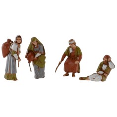 Set of 4 statues series 10 cm Landi Moranduzzo cost. 
