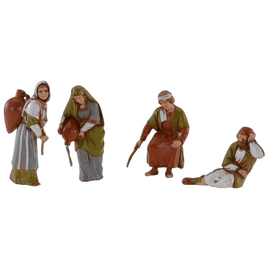 Set 4 Statue serie 10 cm Landi Moranduzzo cost. Storici