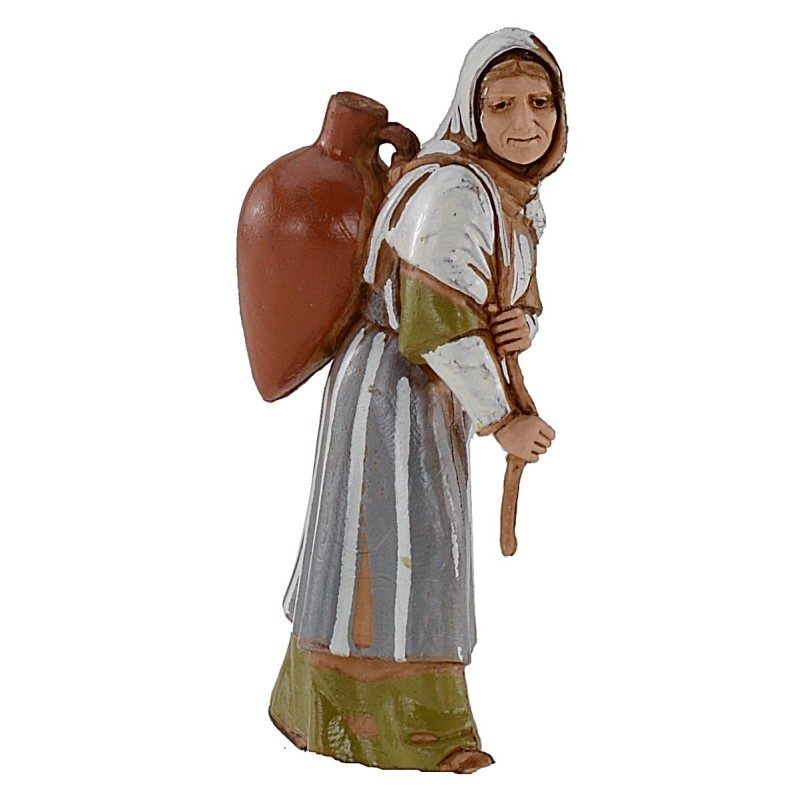 Woman with shoulder amphora 10 cm Landi Moranduzzo cost. Historians