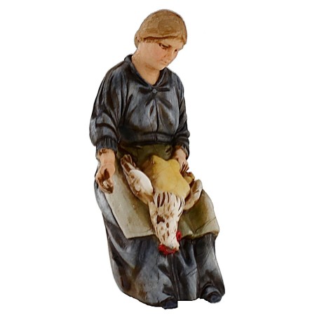 Donna che spenna serie 10 cm Landi Moranduzzo