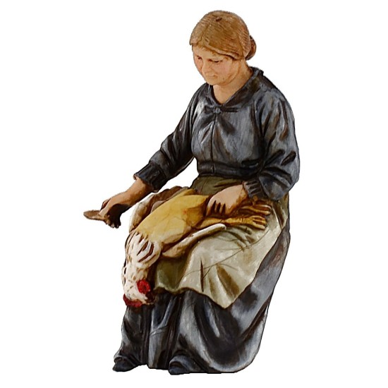 Donna che spenna serie 10 cm Landi Moranduzzo