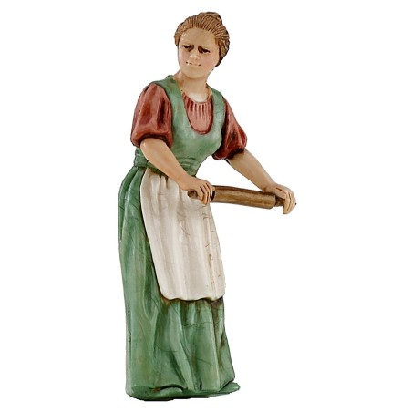 Mujer con rodillo 10 cm Landi Moranduzzo Mundo Pesebre