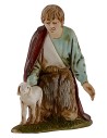Pastore che accarezza l'agnello serie 10 cm Landi Moranduzzo