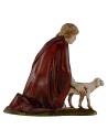 Pastor que acaricia el cordero serie 10 cm Landi Moranduzzo