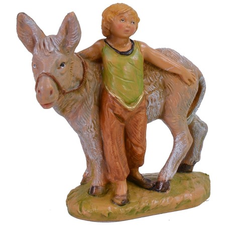 Bambino con asino serie 12 cm Fontanini altezza, fontanini