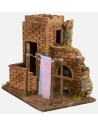 House with clothes hanging wind effect cm 27x19x24,5 h.