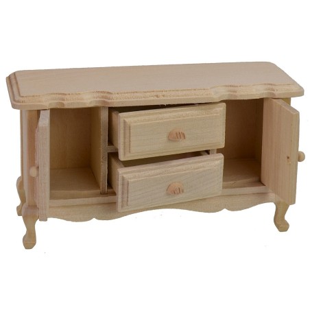 Aparador de madera clara de cm 12x4,4x6,7 h madera, recomendado.