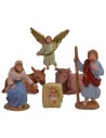 Nacimiento belén de 3,5 cm patinado lux set de 6 piezas