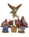Nacimiento belén de 3,5 cm patinado lux set de 6 piezas