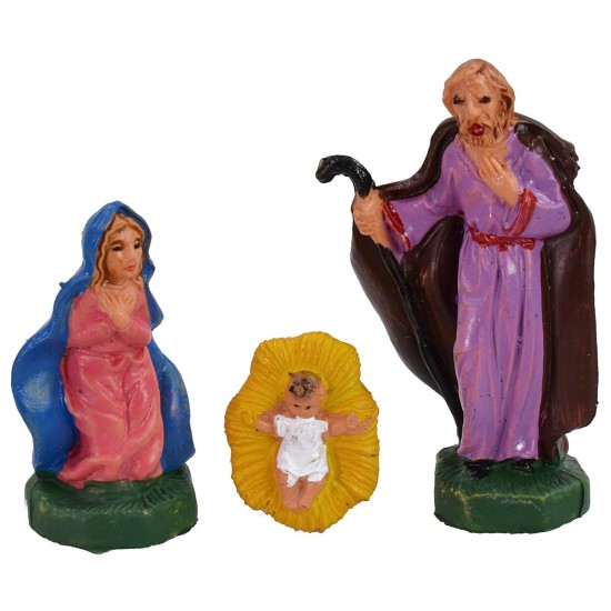 Natività 4 cm in pvc Mondo Presepi