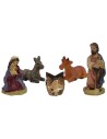 Natività 5 soggetti 3,5 cm in resina Mondo Presepi
