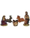 Natividad 5 figuras 3,5 cm en resina Mundo Pesebres