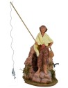 Pescatore in movimento Fontanini 19 cm