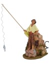 Pescatore in movimento Fontanini 19 cm statua, altezza, uomo