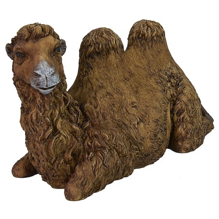 Cammello seduto con testa girata in resina serie 30 cm Pigini