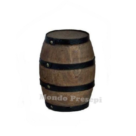 Barril Deluxe de madera de 7 cm Mundo Pesebres