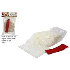 Kit per confezionare cesti confezionare, foglio, rosso, cesto