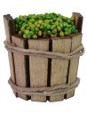Tinozza in legno con olive cm ø 3x3 h