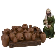 Comerciante árabe de ánforas serie 12 cm serie, ánforas, estatua