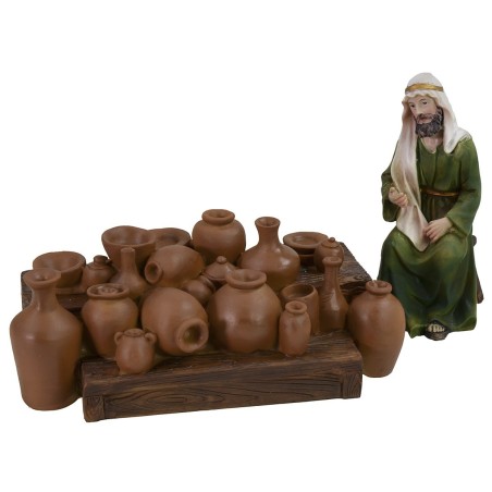 Commerciante arabo di anfore serie 12 cm