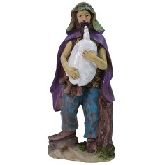 Zampognaro de resina 25 cm base, resina, real, altura