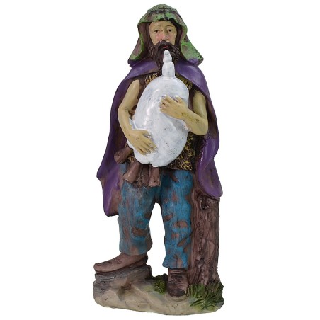 Zampognaro de resina 25 cm base, resina, real, altura