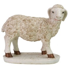 Oveja de resina para estatuas de altura 40-45 cm, base