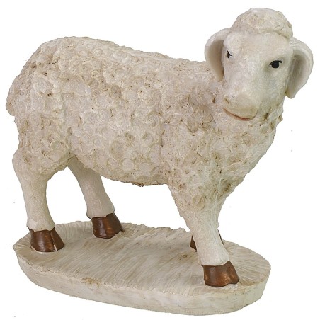 Pecora in resina per statue di altezza 30-40 cm altezza, base