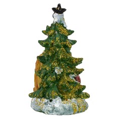 Natividad de 5,5 cm en resina con árbol de 5,7x5,6x10,2 cm h 2