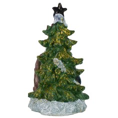 Natividad de 5,5 cm en resina con árbol de 5,7x5,6x10,2 cm h 2