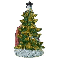 Natividad de 5,5 cm en resina con árbol de 5,7x5,6x10,2 cm h 2
