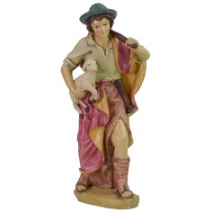 Ragazzo con agnello in resina serie 40 cm