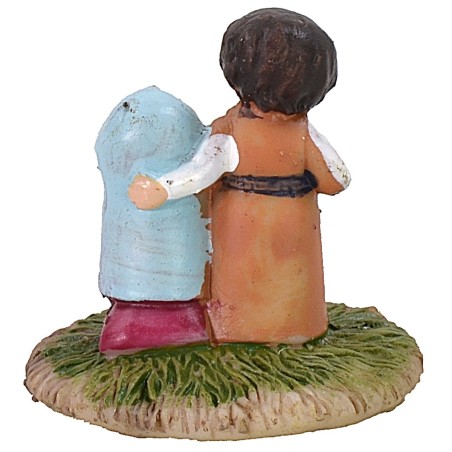 Natività naif 3 cm in resina base, resina, natività, altezza