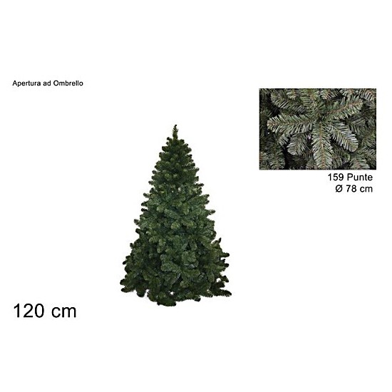 Árbol de Navidad de las baldosas con 159 puntas, 120 cm de