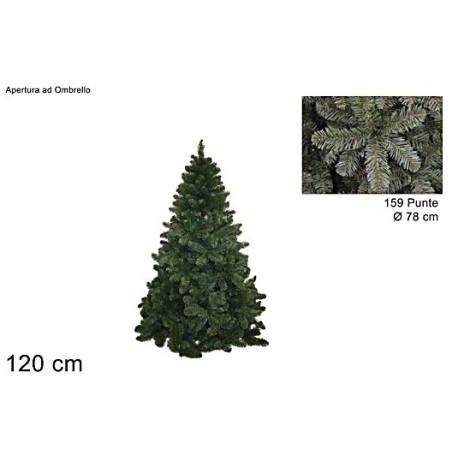 Árbol de Navidad de las baldosas con 159 puntas, 120 cm de