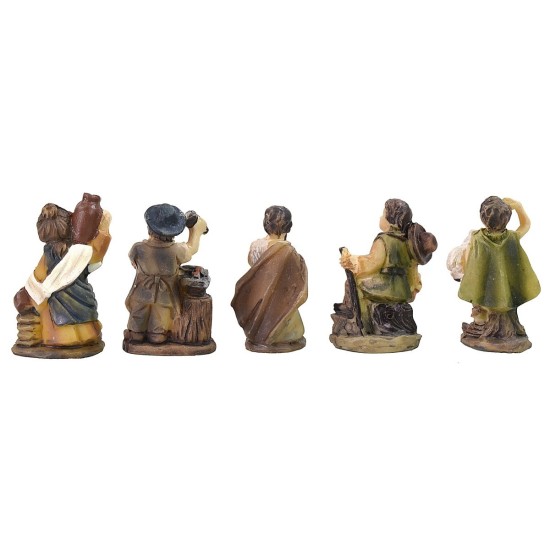 Set 5 statue 3 cm in resina resina, altezza, statue, agnello