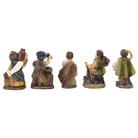 Set 5 statue 3 cm in resina