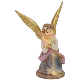 Angelo in ginocchio 6,5 cm per Natività di 7-8 cm