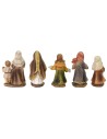 Set 5 personaggi 5 cm in resina presepe
